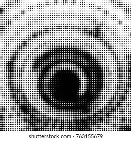 Grunge halftone black and white dots texture background. Spotted vector Abstract Texture