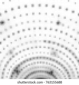 Grunge halftone black and white dots texture background. Spotted vector Abstract Texture