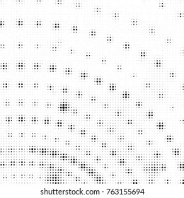 Grunge halftone black and white dots texture background. Spotted vector Abstract Texture