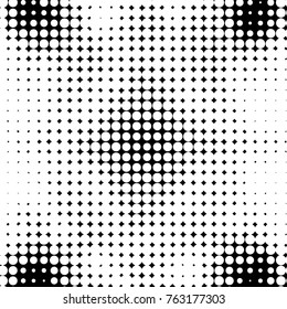 Grunge halftone black and white dots texture background. Spotted vector Abstract Texture
