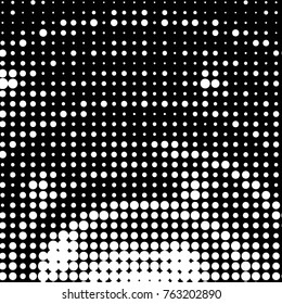 Grunge halftone black and white dots texture background. Spotted vector Abstract Texture
