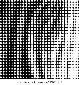 Grunge halftone black and white dots texture background. Spotted vector Abstract Texture
