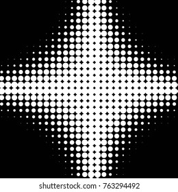 Grunge halftone black and white dots texture background. Spotted vector Abstract Texture
