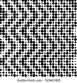 Grunge halftone black and white dots texture background. Spotted vector Abstract Texture