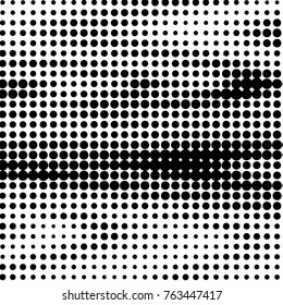 Grunge halftone black and white dots texture background. Spotted vector Abstract Texture