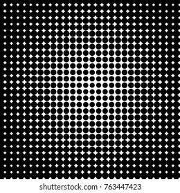 Grunge halftone black and white dots texture background. Spotted vector Abstract Texture
