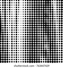 Grunge halftone black and white dots texture background. Spotted vector Abstract Texture