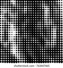 Grunge halftone black and white dots texture background. Spotted vector Abstract Texture
