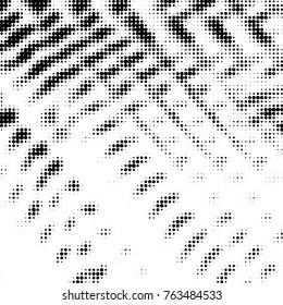 Grunge halftone black and white dots texture background. Spotted vector Abstract Texture