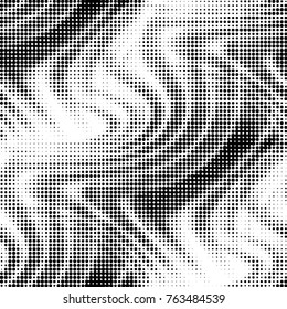 Grunge halftone black and white dots texture background. Spotted vector Abstract Texture