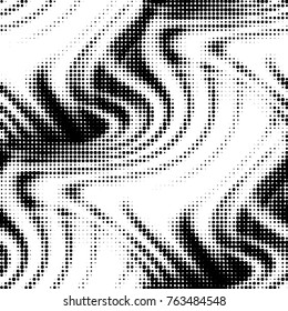 Grunge halftone black and white dots texture background. Spotted vector Abstract Texture