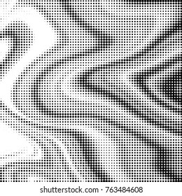 Grunge halftone black and white dots texture background. Spotted vector Abstract Texture
