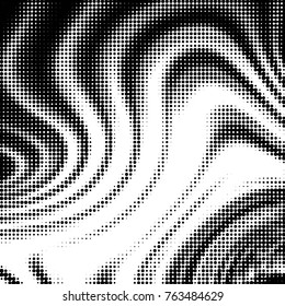 Grunge halftone black and white dots texture background. Spotted vector Abstract Texture