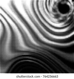 Grunge halftone black and white dots texture background. Spotted vector Abstract Texture
