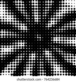 Grunge halftone black and white dots texture background. Spotted vector Abstract Texture
