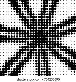 Grunge halftone black and white dots texture background. Spotted vector Abstract Texture
