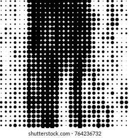 Grunge halftone black and white dots texture background. Spotted vector Abstract Texture
