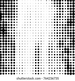 Grunge halftone black and white dots texture background. Spotted vector Abstract Texture
