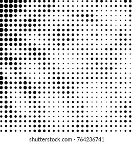 Grunge halftone black and white dots texture background. Spotted vector Abstract Texture
