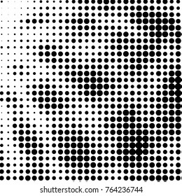 Grunge halftone black and white dots texture background. Spotted vector Abstract Texture
