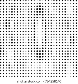 Grunge halftone black and white dots texture background. Spotted vector Abstract Texture
