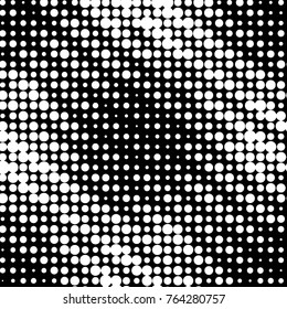 Grunge halftone black and white dots texture background. Spotted vector Abstract Texture
