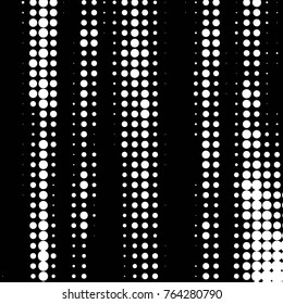 Grunge halftone black and white dots texture background. Spotted vector Abstract Texture
