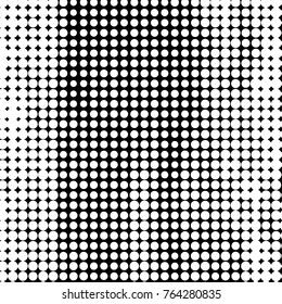 Grunge halftone black and white dots texture background. Spotted vector Abstract Texture
