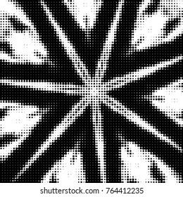 Grunge halftone black and white dots texture background. Spotted vector Abstract Texture
