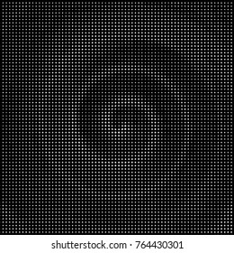 Grunge halftone black and white dots texture background. Spotted vector Abstract Texture
