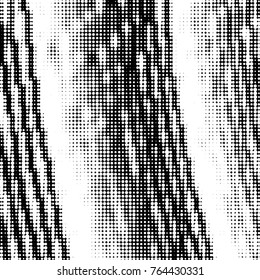 Grunge halftone black and white dots texture background. Spotted vector Abstract Texture

