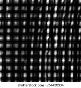 Grunge halftone black and white dots texture background. Spotted vector Abstract Texture
