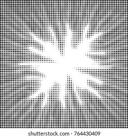 Grunge halftone black and white dots texture background. Spotted vector Abstract Texture
