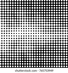 Grunge halftone black and white dots texture background. Spotted vector Abstract Texture
