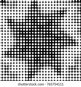 Grunge halftone black and white dots texture background. Spotted vector Abstract Texture
