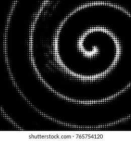 Grunge halftone black and white dots texture background. Spotted vector Abstract Texture
