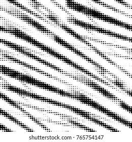 Grunge halftone black and white dots texture background. Spotted vector Abstract Texture
