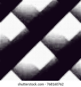 Grunge halftone black and white dots texture background. Spotted vector Abstract Texture
