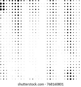 Grunge halftone black and white dots texture background. Spotted vector Abstract Texture
