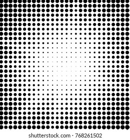 Grunge halftone black and white dots texture background. Spotted vector Abstract Texture
