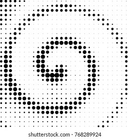 Grunge halftone black and white dots texture background. Spotted vector Abstract Texture
