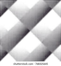 Grunge halftone black and white dots texture background. Spotted vector Abstract Texture
