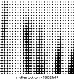 Grunge halftone black and white dots texture background. Spotted vector Abstract Texture

