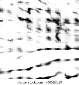 Grunge halftone black and white dots texture background. Spotted vector Abstract Texture
