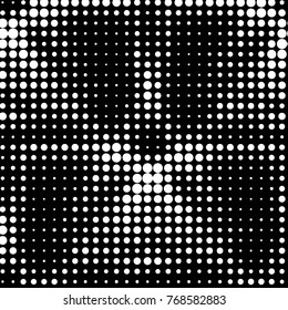 Grunge halftone black and white dots texture background. Spotted vector Abstract Texture
