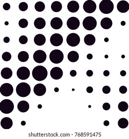 Grunge halftone black and white dots texture background. Spotted vector Abstract Texture
