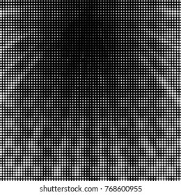 Grunge halftone black and white dots texture background. Spotted vector Abstract Texture
