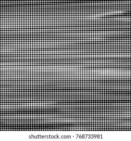 Grunge halftone black and white dots texture background. Spotted vector Abstract Texture
