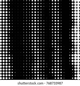 Grunge halftone black and white dots texture background. Spotted vector Abstract Texture

