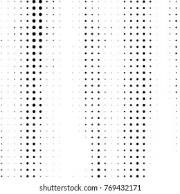 Grunge halftone black and white dots texture background. Spotted vector Abstract Texture

